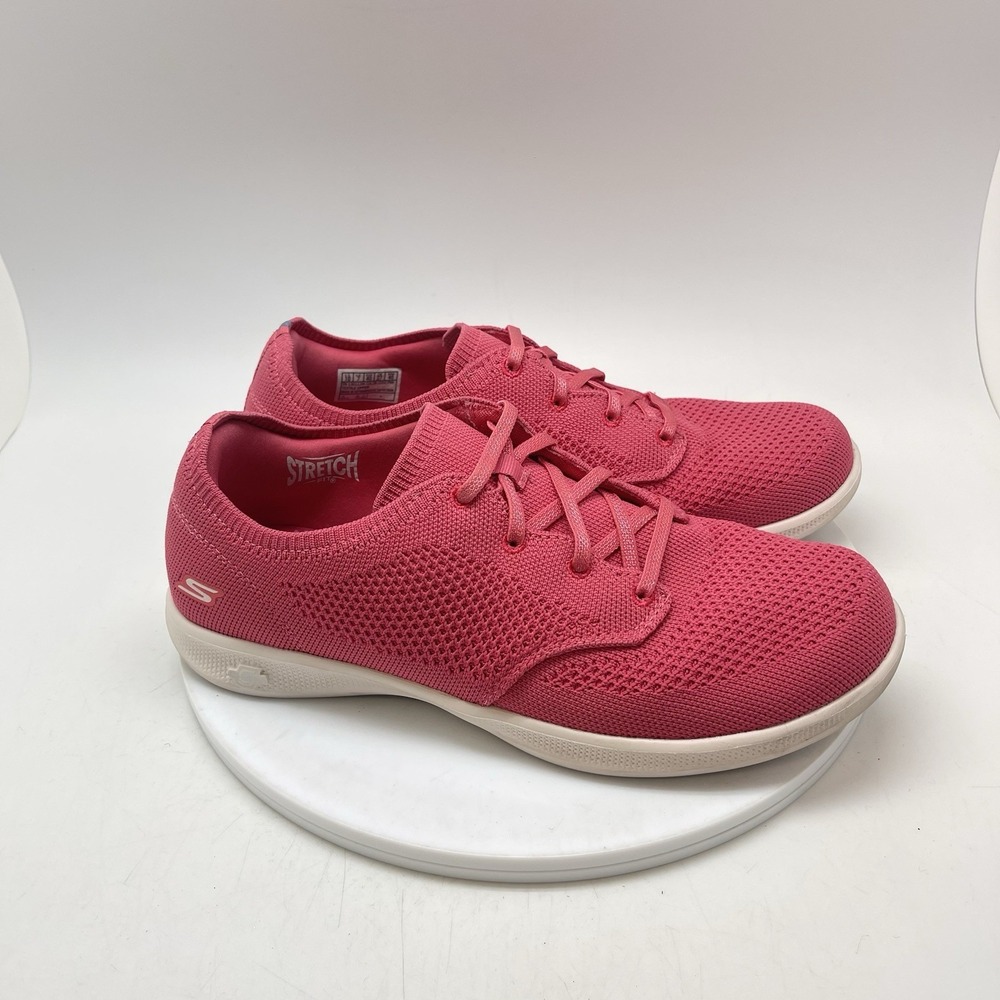 Skechers Go Walk Joy Womens Size 10 Pink Athletic Running Shoes Sneakers